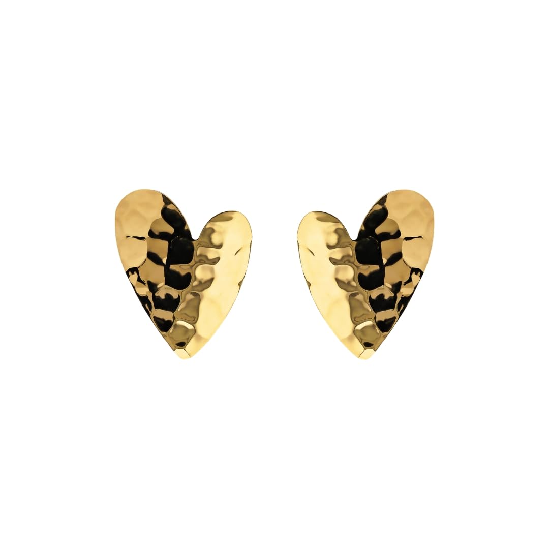 ETRUSCA GIOIELLI Orecchini Donna placcati Oro 18k – Orecchini Cuore Anallergici – Gioielli Made in Italy – Idea Regalo Compleanni, Anniversari, Festa Donna, Festa Mamma