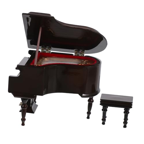 Accessoire pour collection piano miniature bois modèle décoration maison de poupée