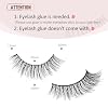 Onlyall Natural Lashes Wispy Lashes Natural Look False Eyelashes Flared Eyelashes 7 Pairs D-K06