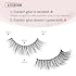 Onlyall Natural Lashes Wispy Lashes Natural Look False Eyelashes Flared Eyelashes 7 Pairs D-K06