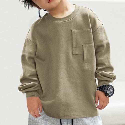 Boys Lightweight Sweatshirt Kids Fall Fashion Crewneck Long Sleeve Sweatshirts Casual Loose Comfy Pullover3
