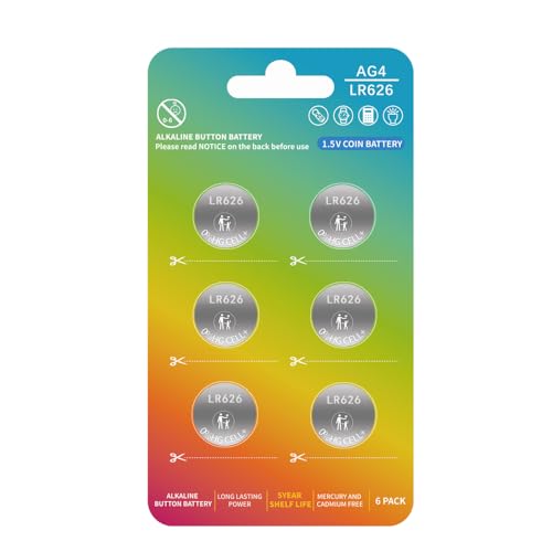 Batería de Reloj LR626 AG4 SR626SW 1.5v Alcalina 6 Unidades miniatura 1