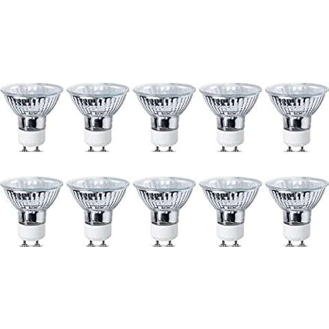 Heathfield Pack of 10 Dimmable GU10 Halogen Bulbs Cover