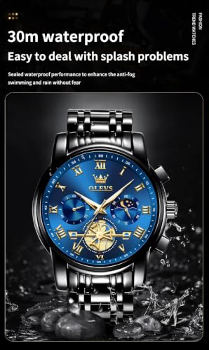 Image of OLEVS Watch for Men Classic Business Dress Stainless Steel Men Watch