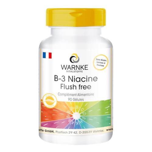 B3 Niacine sans Rougeurs 400 mg - 90 gélules - Végan - vitamine | Warnke Vitalstoffe - Qualité des pharmacies allemandes