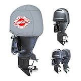 SILIVN 600D 高耐久防水船外モーターカバー ヤマハ 4.2L V6 F150 F175 F200 オフショア用 - 色あせ防止オックスフォード生地、2X PUコーティング&コットン裏地保護