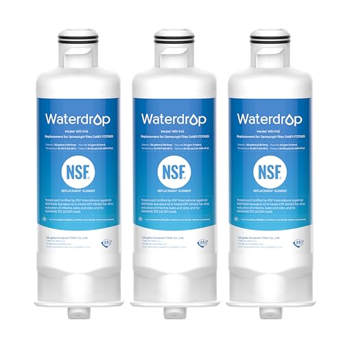Waterdrop DA97-17376B Replacement for Samsung® HAF-Qin/EXP Refrigerator Water Filter, Pack of 3