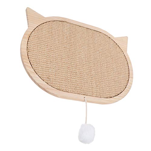 Balacoo Tapete arranhador para gatos montado na parede com bola, pós de arranhão criativo para gatos