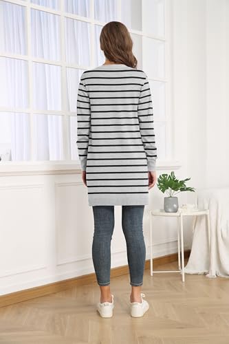 Image of VIISHOW Women's Classic Cardigans Long Sleeve Open Front Casual Knit Cardigan Sweaters Coat Soft Outwear