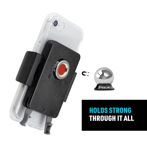 Nite Ize Braçadeira Steelie Squeeze, suporte magnético de telefone para painel/ventilação/para-brisa
