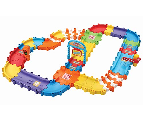 VTech - Pistas com trechos flexíveis TutTut Bólidos, Conjunto de Peças Flexíveis para Formar mais de 6 circuitos Diferentes, podem ser conectadas com o resto de playsets TutTut (3480-524422)