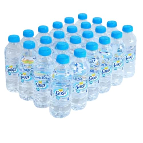Saka Water | Natural Mineral Water | Perfect for Hydration and pH Balance, Ideal On-the-Go Size | 100% Recyclable Bottle | 500ML Bottle | Pack of 24