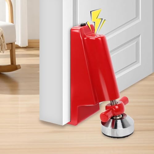 Portable Door Lock for Travel,Alarm Door Stopper,80Db Anti-Theft Door Stoppers Hotel Security for Travelers,Adjustable and Easy to Install for Home, Office, and Travel