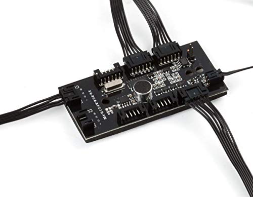 Kit Cooler Conj 3 Fan 120mm Rgb C/fita Led Controlador/controle