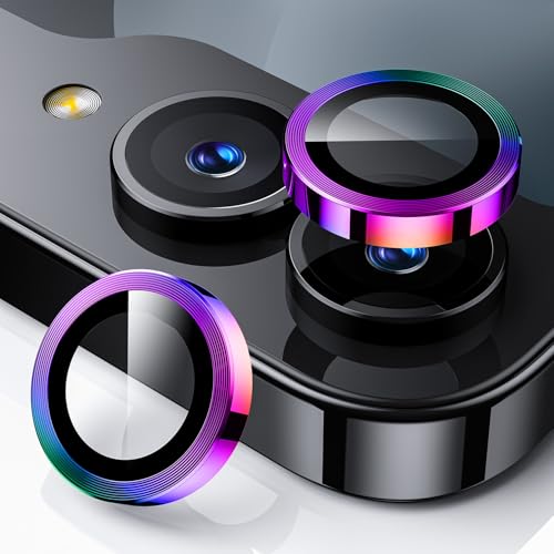 WSKEN for Z Flip 7 Camera Lens Protector Case Cover - Ultra HD Anti-Reflective Tempered Metal Glass Anti Scratch Rear Camera Screen Protector Film for Samsung Galaxy Z Flip 7 5G Accessories,Colorful