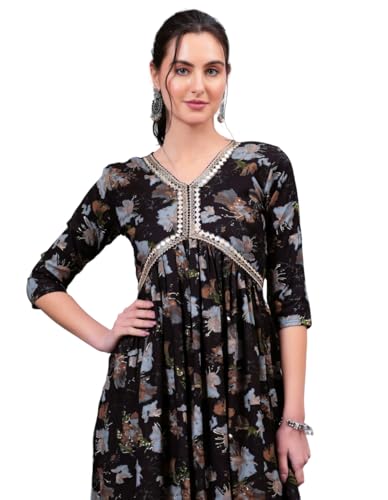Image of FELISIA Women's Embroidered Anarkali Kurta