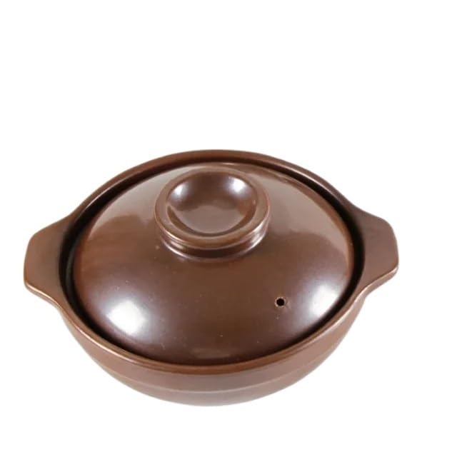 Cacerola Hierro Fundido Cazuela de 650ml y 900ml, cazuela de arroz, fideos, gachas, leche, sopa, estofado de arcilla, olla de barro con mango, olla de arcilla for oreja Cazuela Hierro Fundido(A 650ML)