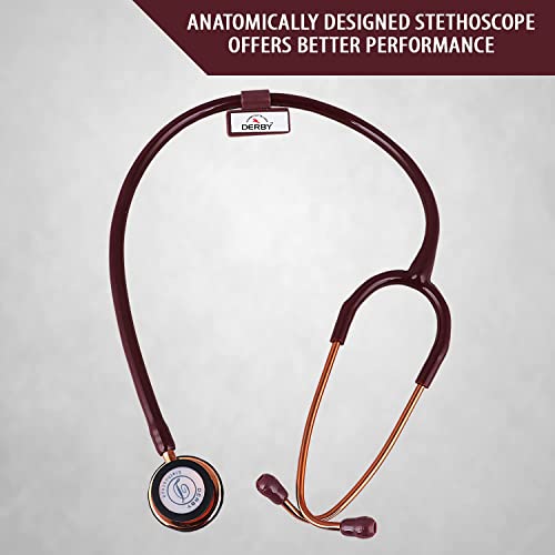 Image of Dr. Tech Classic II SS Stethoscope Heart Beat Monitoring Chest Piece Medical Instrument for Doctors, Nurses (Copper)