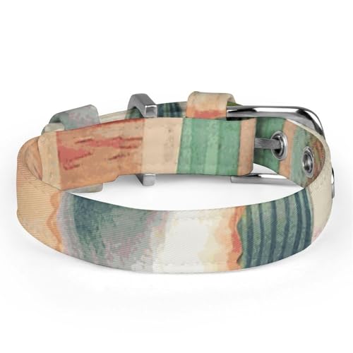 Collier alpaga blanc cactus pour chien réglable idéal pour les balades au parc