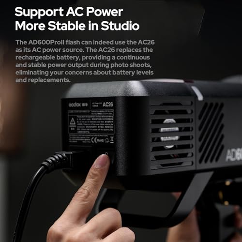 Ficha técnica Godox AD600Pro II Luz de Flash Todo en uno para Exteriores 600W 2.4G Speedlite inalámbrico TTL Flash automático 1/8000s HSS 0.01-0.09s Tiempo de Reciclaje con luz de Modelado de Dos Colores de 40W - Fernando Cortés