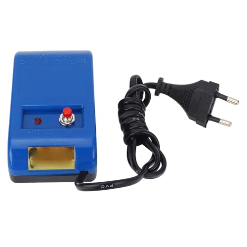 OEBUAFI Desmagnetizador de Relojes, Herramienta Desmagnetizadora Profesional Portátil con Cable de Alimentación Largo, para la Reparación de Piezas y Herramientas de Mecanismos de (Enchufe de la UE)