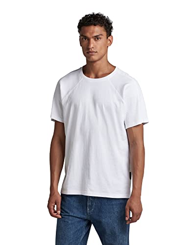 G-Star RAW Herren T-Shirt Eighty Nine Graphic Loose Fit – Weiß, Lässiges Overshirt Mit Druck, Größe XXL