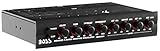 BOSS Audio Systems EQ1208 4 Band Pre-Amp Half-DIN Car Equalizer, Subfoofer Output, Dual Color Illumination