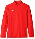 PUMA Men's Liga Training 1/4 Zip Top, Red/White, XXL
