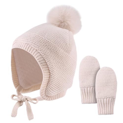 Gorro de invierno para bebé que cubre las orejas del frío con suavidad