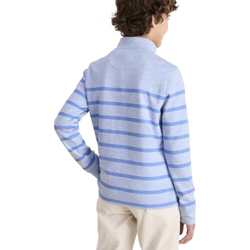 vineyard vines Boys' Breton Stripe Saltwater Quarter-Zip2