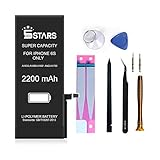 5 Stars 2200mAh Battery for iPhone 6S High Capacity Replacement Battery with Complete Repair Tool...