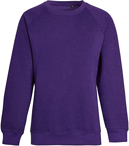 Sweat scolaire unisexe anti-bouloche en maille polaire pour enfants de 5-14 ans