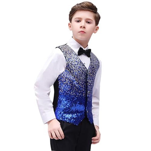 Gilet à paillettes élégant pour éviter le costume ennuyeux en soirée