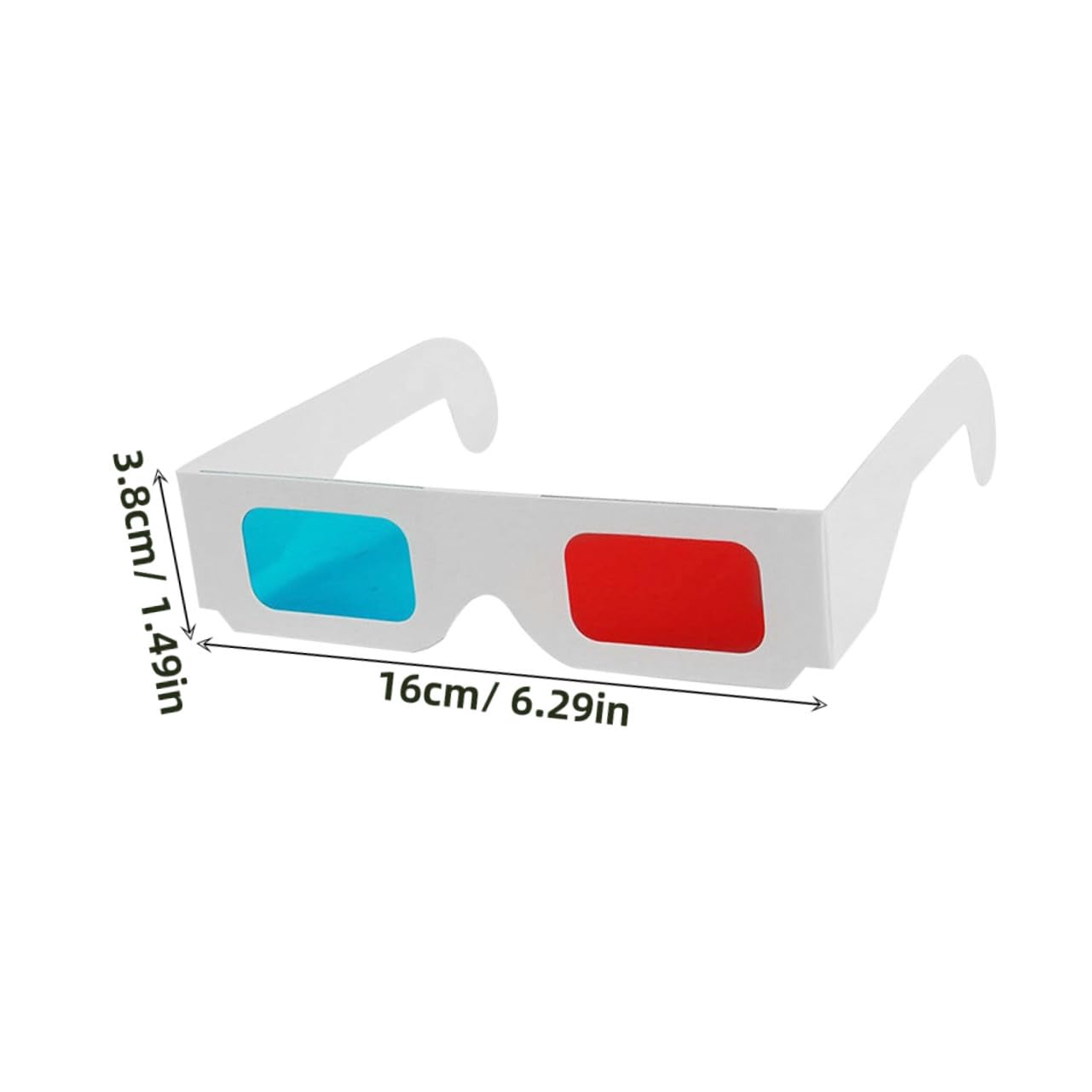 Housoutil 70 Gafas 3D De Película Gafas 3D De Papel Y Azules