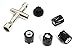 Integy RC Model C30268BLACK Realistic Billet Machined M4 Size Wheel Nut for 1/10 Scale