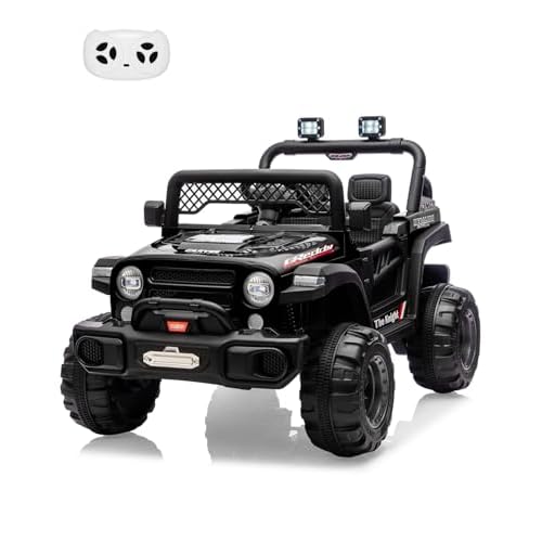 GarveeLife 12V Kids Ride On Car, 2 Seater Electric Toy Car for Toddlers and Children, Ride On Toys with Parent Remote Control, Battery-Powered w/Music