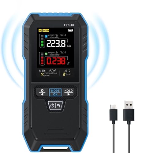VBESTLIFE Detector EMF 4 en 1 Campo Electromagnético miniatura 7