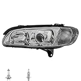 Scheinwerfer links QR-PARTS 70773928 Scheinwerfer links H1/H7 für Omega B Caravan 21_ 22_ 23_ V94 inkl. OSRAM Lampen mit Lampenträger ohne Stellmotor LWR