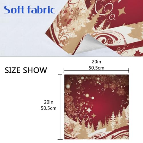Servilletas de Tela Navideñas Multicolor Set x6 20x20 in miniatura 6