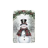 Ambientadores para coche, diseño de muñeco de nieve con sombrero de copa negro, 4 unidades, tarjetas perfumadas colgantes, tarjetas perfumadas para coche, tabletas de aromaterapia