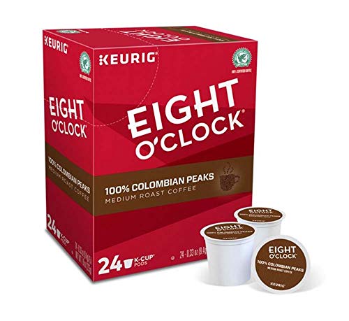 Keurig Coffee Pods K-Cups 16 / 18 / 22 / 24 Count Capsules ALL FLAVORS (24 Pods Eight O'Clock - Colombian Peaks Coffee)