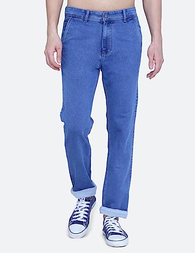 Image of Mid Waist Heavy Weight Stretchable Denim Material Front Cross Pocket Comfort Fit Jeans Pant for Men