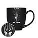 Rico Industries NCAA Arizona State Sun Devils - ASU #1 Dad 15oz Laser Engraved Matte Black Ceramic Bistro Mug - for Hot or Cold Drinks