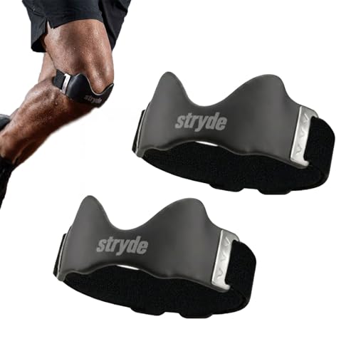 Stryde Precision Knee Strap 2026 Upgraded Patellar Tendon Support with Silicone Lock-Point Pad Adjustable Non-Slip Breathable Knee Brace for Running Cycling & Fitness One Size (2pcs)