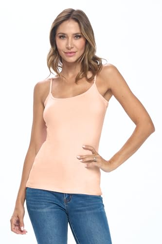 Image of Natural Uniforms Women's Camisole Tank Top-Breathable Cotton Stretch