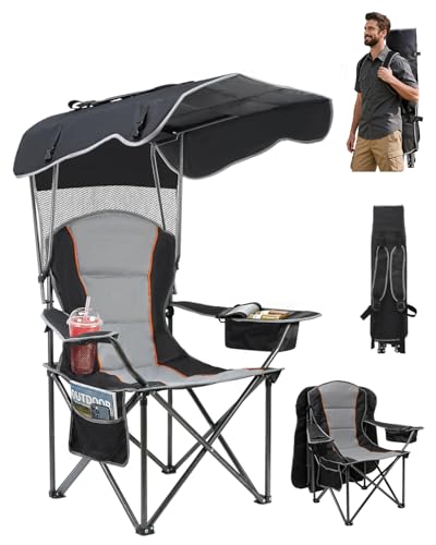 HOPERAN Camping Chair with Canopy