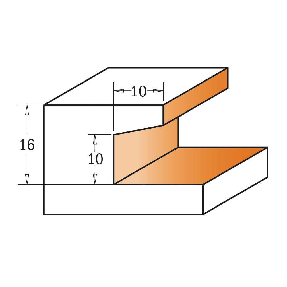 Fresa A Raggio Convesso CMT 9.5x9.5x40mm - Per Legno E Lavorazioni Mobili - Foto 6