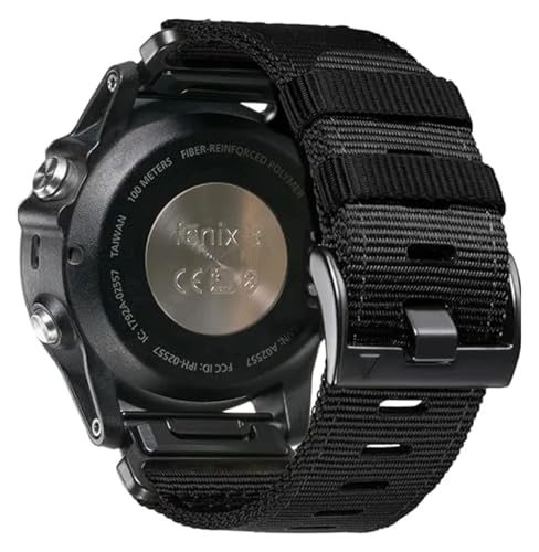 [KanaAt] LKQASD 22mm 26mm �i�C�����X�g���b�v Fenix 7X 7 Pro Solar/6X 6 Sapphire 5 5X Plus 3 3HR/Epix QuickFit WatchBand �o���h�ƌ݊�������(Black,Q