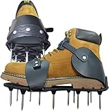 【Talla única】 Cada par de puntas de aireador para césped está equipado con correas de nailon ajustables y hebillas de metal antideslizantes. El buen soporte del talón garantiza un tamaño que se adapta perfectamente a todos. Mejora la eficiencia de uso de los zapatos aireadores de césped y permite que más personas participen. en el mantenimiento del césped. También es uno de los mejores regalos que le da a los jardineros en Acción de Gracias.