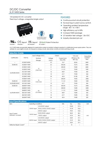 Alimentation B2405XT-1WR3 protège vos circuits des surtensions - 3